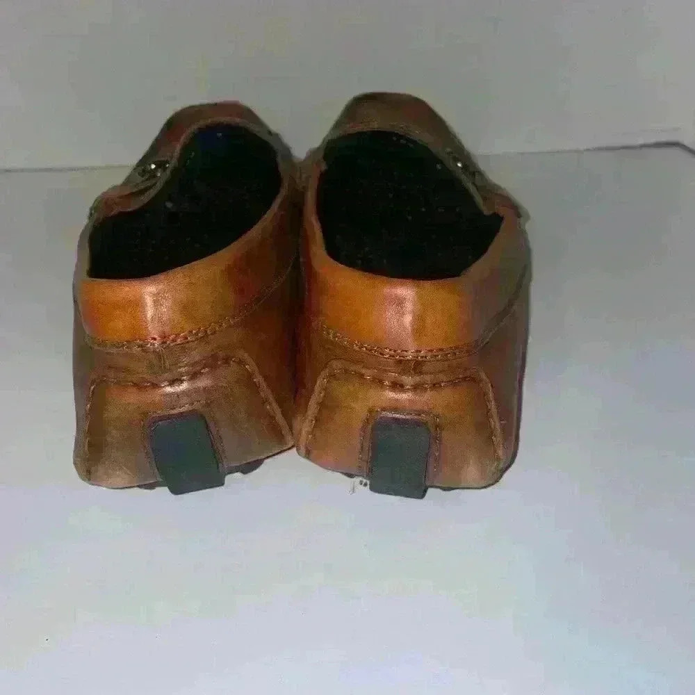 To Boot New York‎ del Amo leather cognac drivers loafers size 9 - Picture 5 of 8